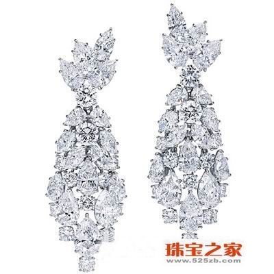 哈利·溫斯頓(Harry Winston)鉆石耳環(huán) 閃耀光彩
