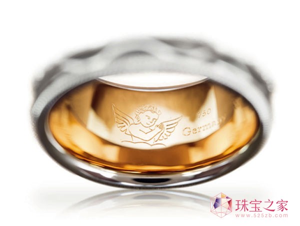 華洛芙黃金天使系列指環(huán)內(nèi)側(cè)