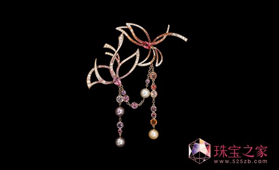Broche Oisaux珍珠作品