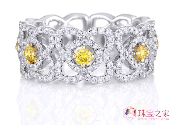 Enchanted Lotus系列 黃鉆戒環