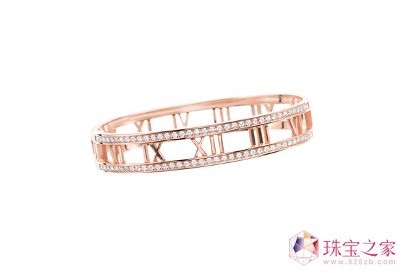 Atlas. 系列18k白金鑲鉆耳環