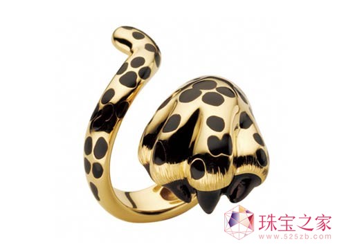 全新Dior Mitza黃K金戒指(750黃K金、彩漆)