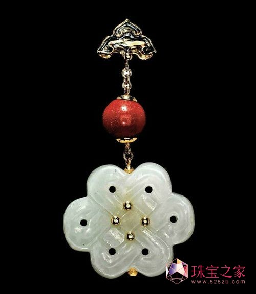 和田玉搭配金鑲玉 和田玉搭配金鑲玉