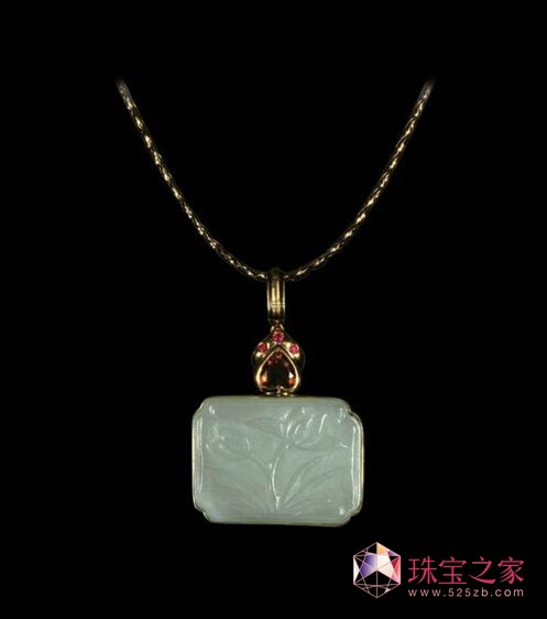 和田玉搭配金鑲玉 和田玉搭配金鑲玉